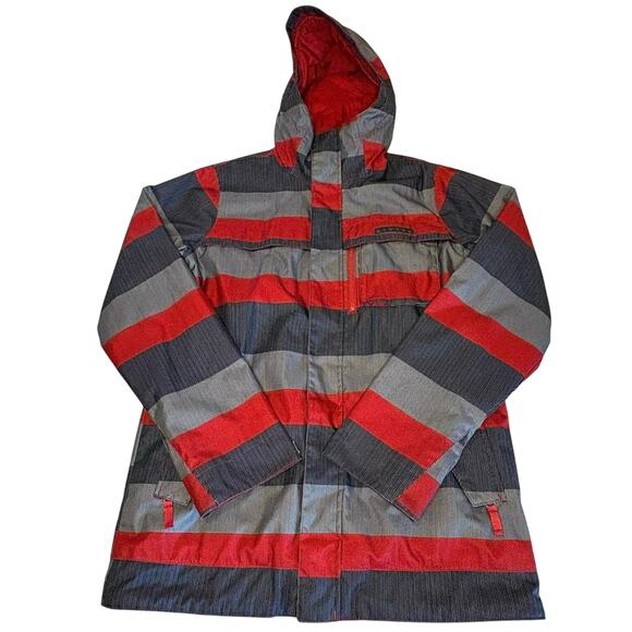 Burton Snowboards DRYRIDE Jacket Men’s S | Gray Red Ski Coat - Picture 2 of 12